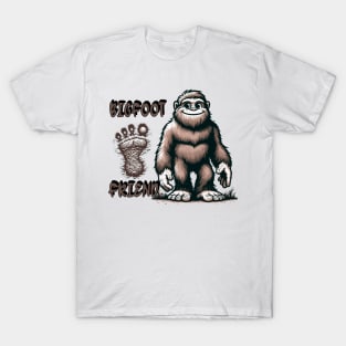 Bigfoot's Amiable Encounter Design T-Shirt